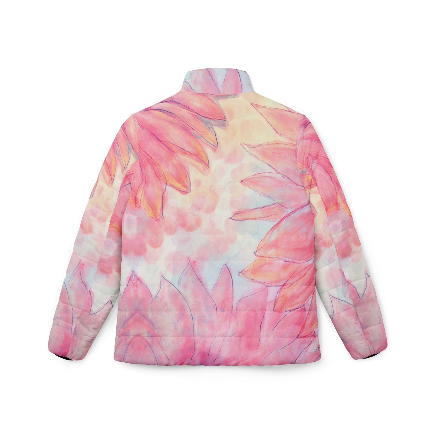 Floral Women's Puffer Jacket - Stylish & Cozy Outerwear for Everyday Adventures