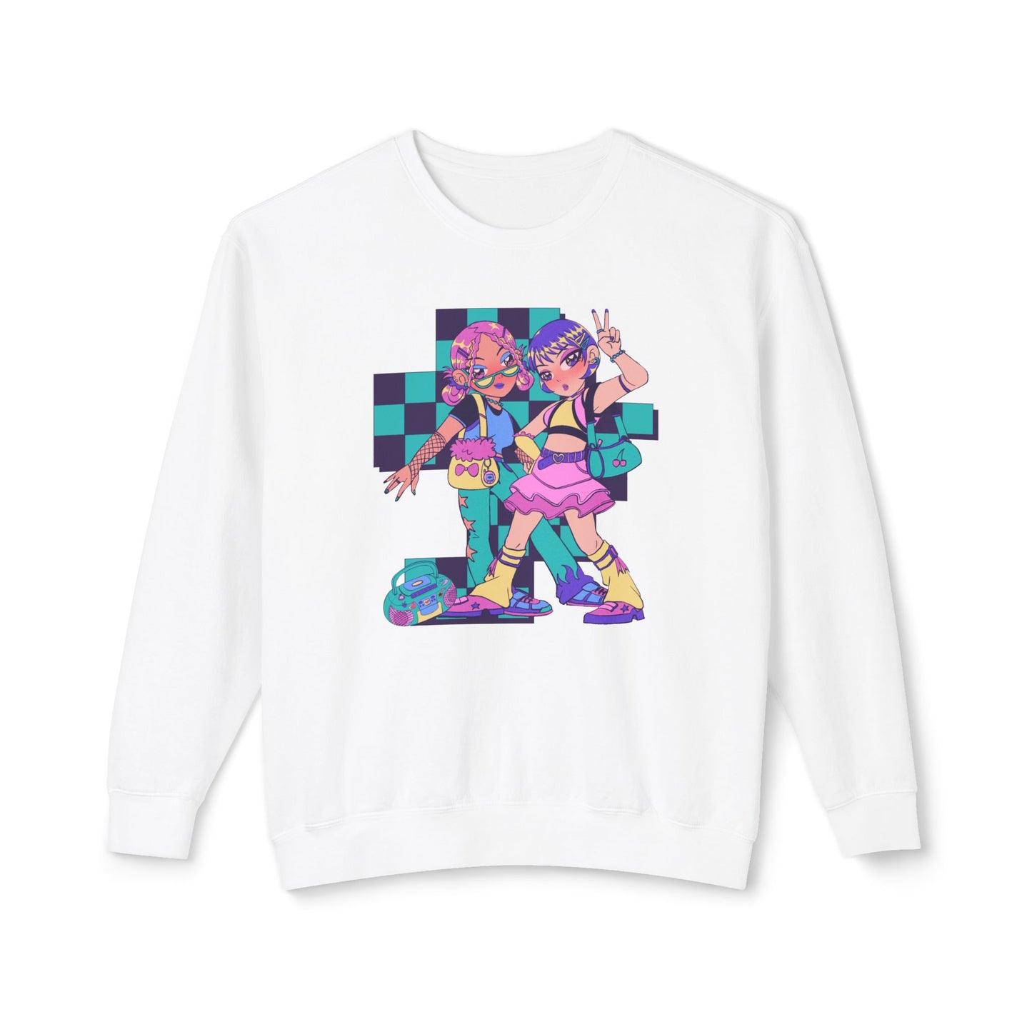 Vibrant Graphic Crewneck Sweatshirt for Trendsetters