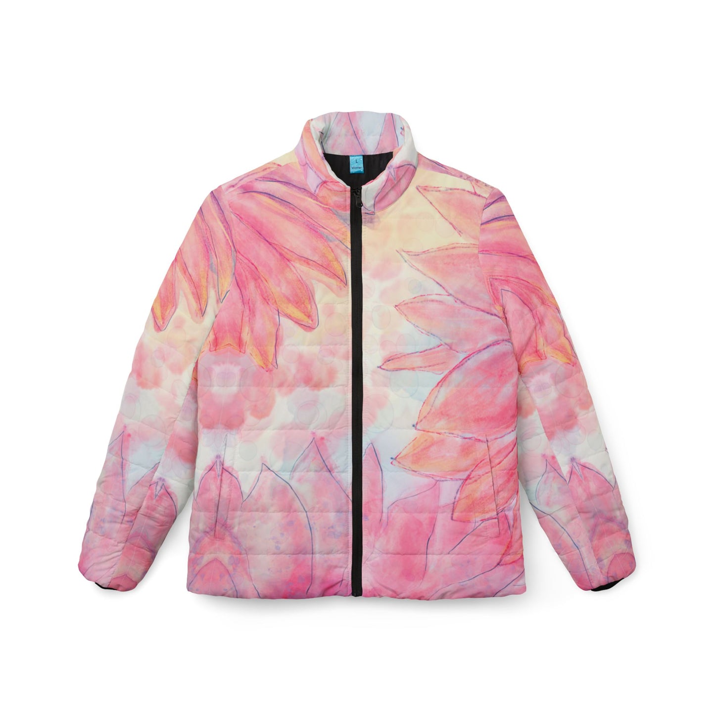 Floral Women's Puffer Jacket - Stylish & Cozy Outerwear for Everyday Adventures